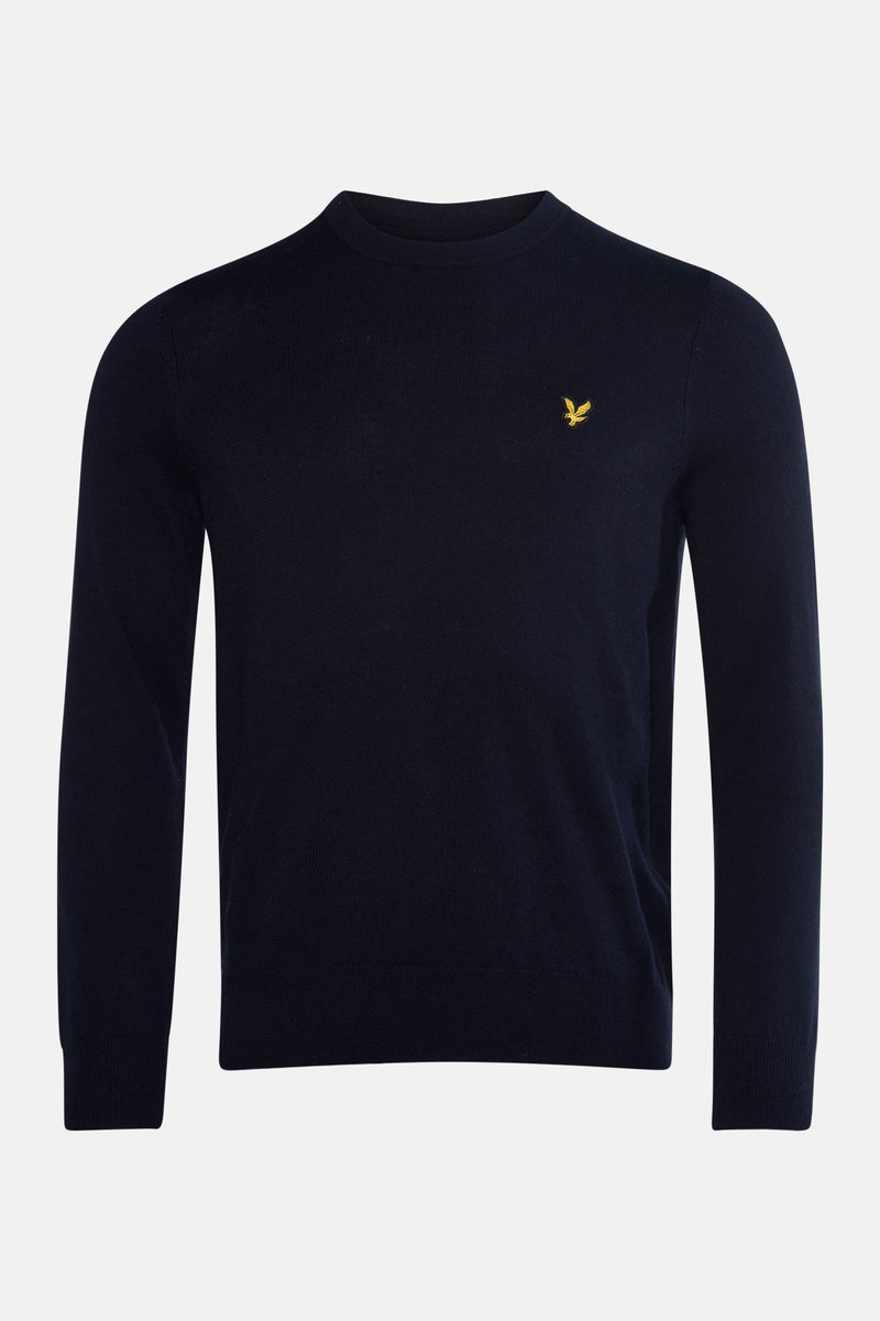Trui met ronde hals blauw - LYLE & SCOTT