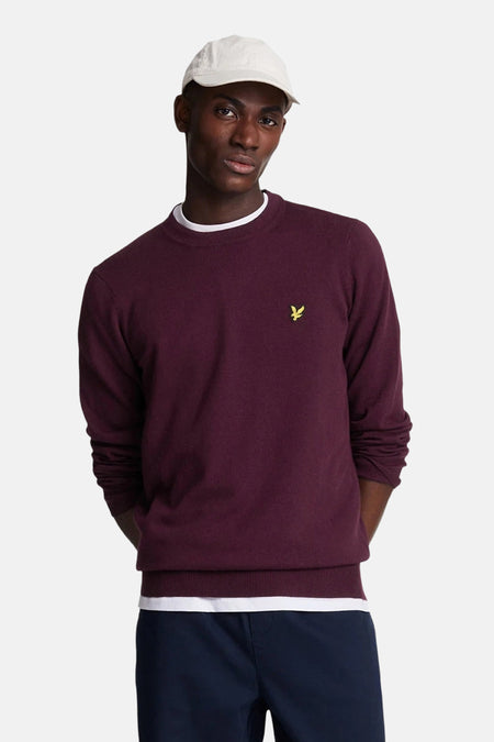 Pull O-hals - Bordeaux