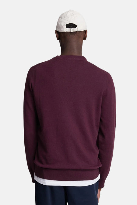 Pull O-hals - Bordeaux