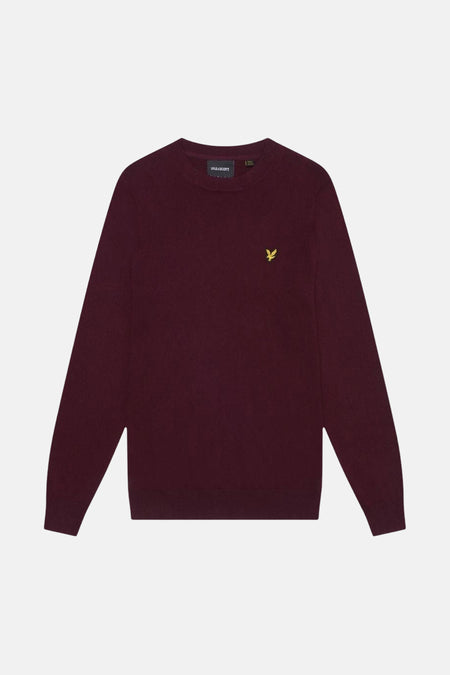 Pull col O - Bordeaux