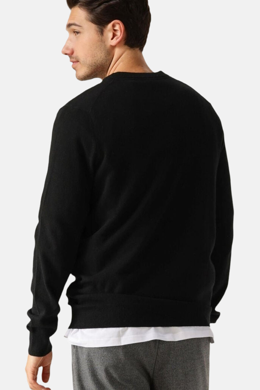 Pull O-hals - zwart
