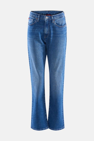 Middenblauwe straight jeans van Lee Cooper met klassieke denimdetails.