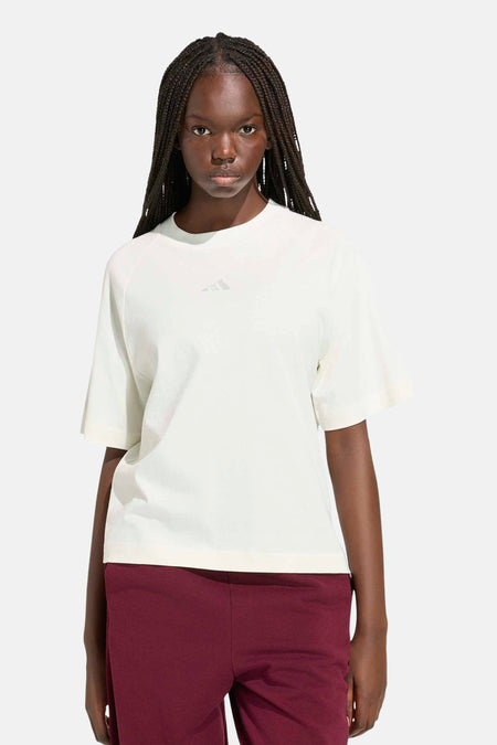 Top uni manche courte Écru - ADIDAS