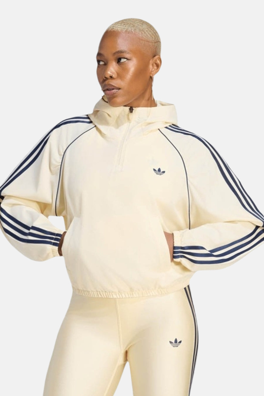 Sweat à capuche - écru