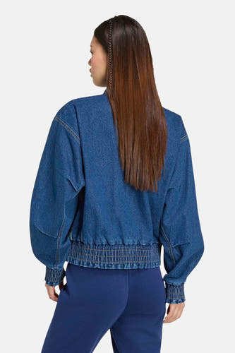 Korte jas - mid blue denim