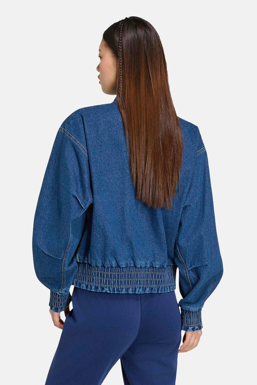 Korte jas - mid blue denim