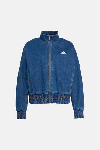 Korte jas - mid blue denim