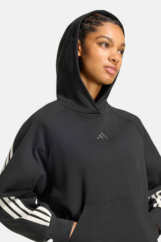 Sweater met kap - zwart