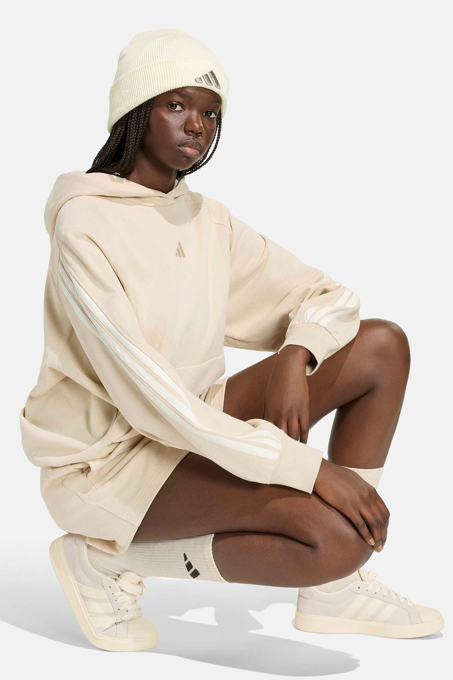 Sweater met kap - beige