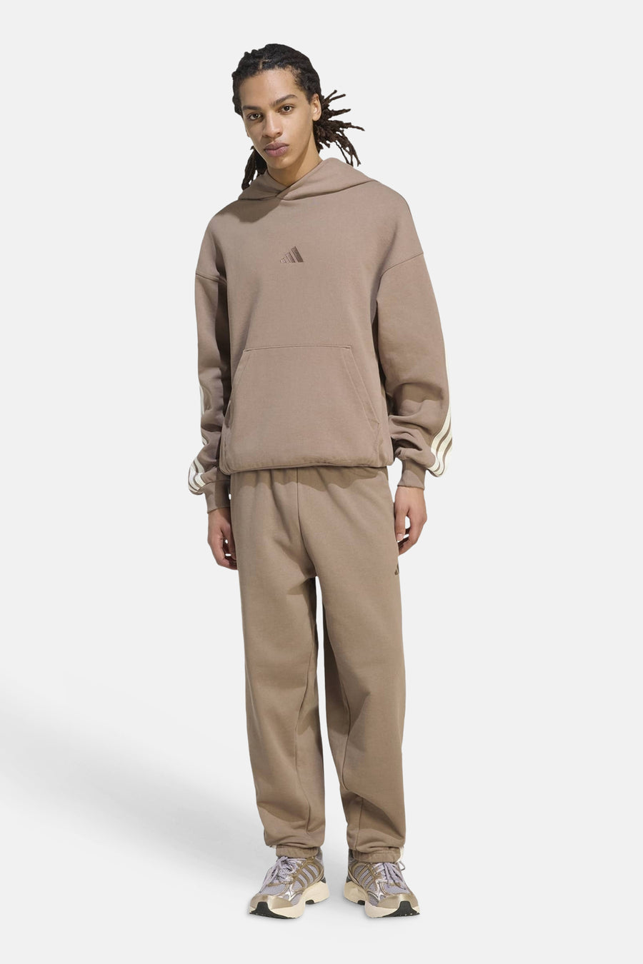 Sweater met kap - bruin