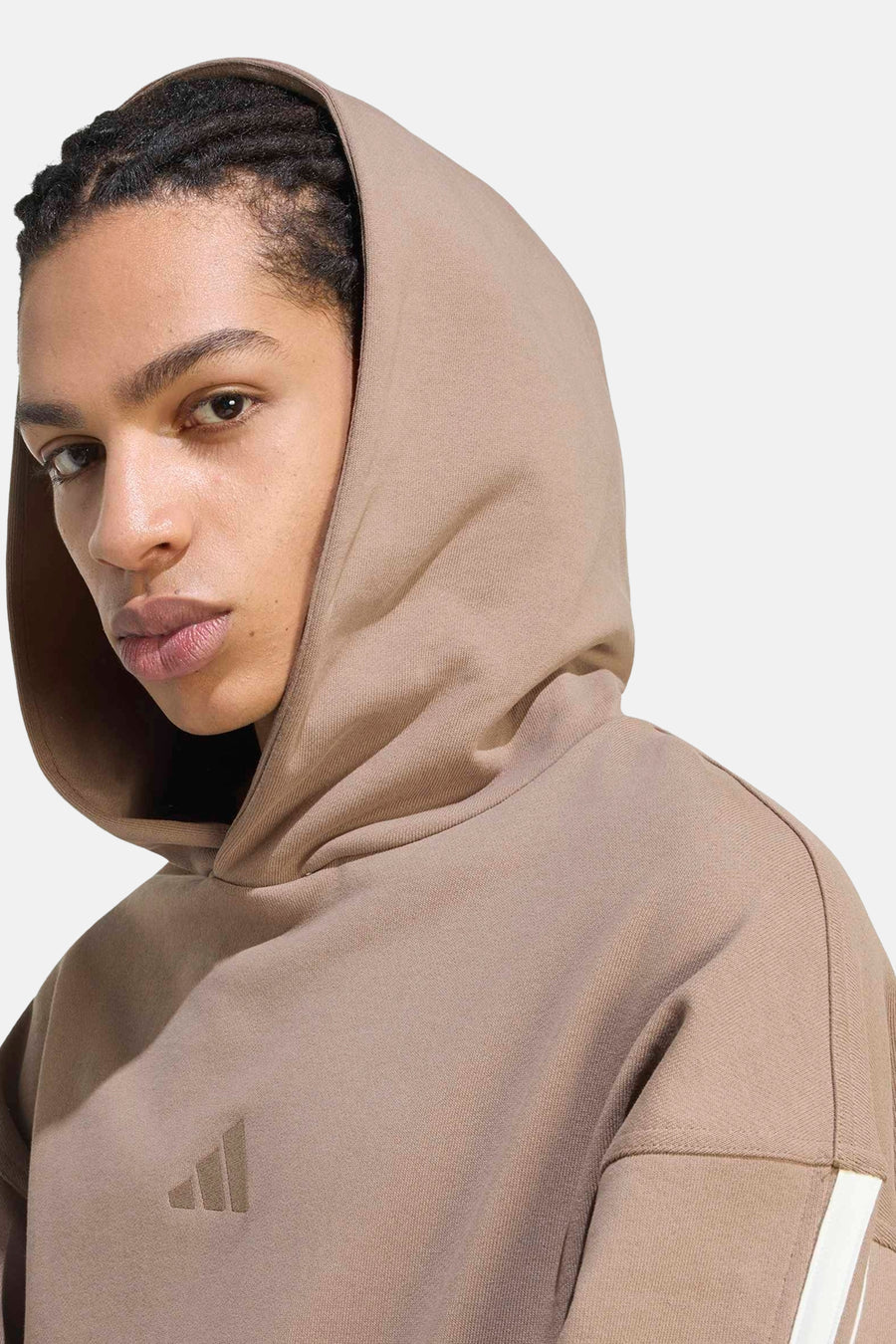 Sweater met kap - bruin