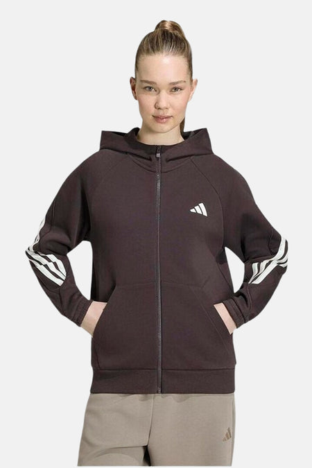 Sweater met kap - bruin