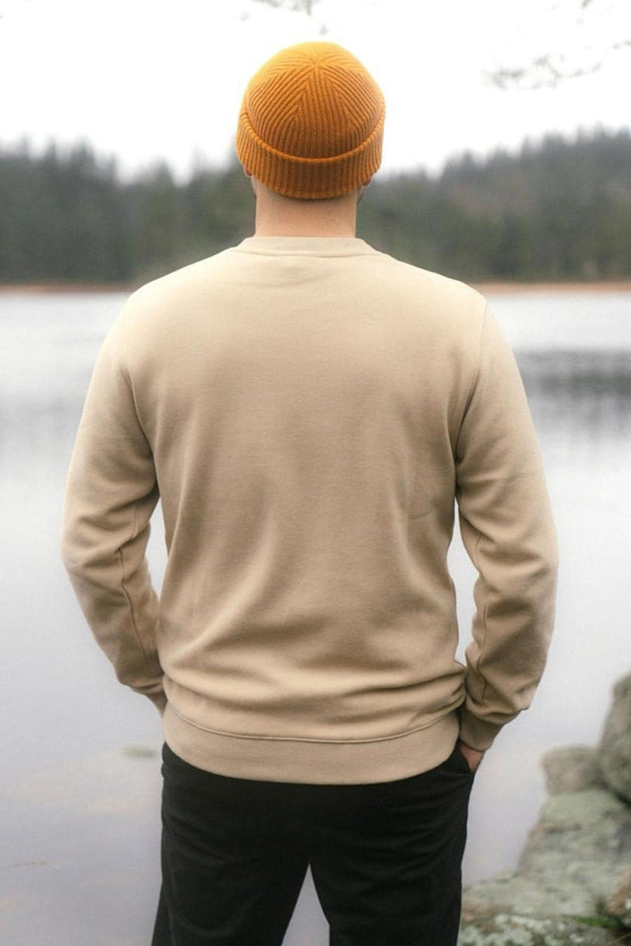 Sweater O-hals - Beige