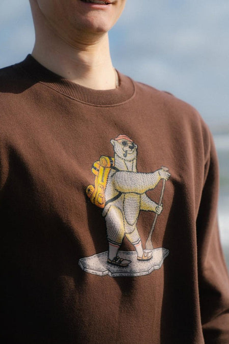 Sweat col O brun - LAKOR