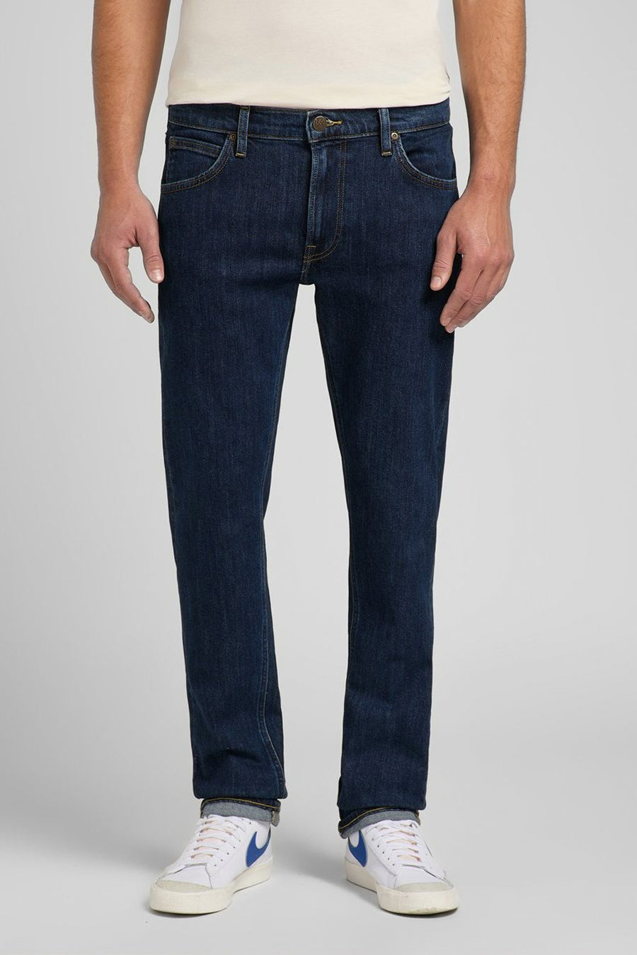 Straight jeans - dark blue denim