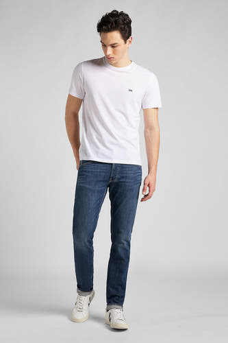 Tapered jeans - dark blue denim