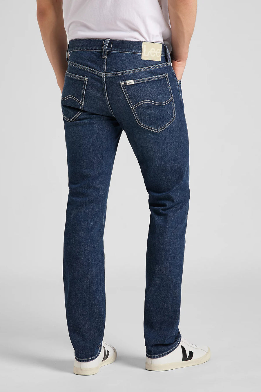 Tapered jeans - dark blue denim