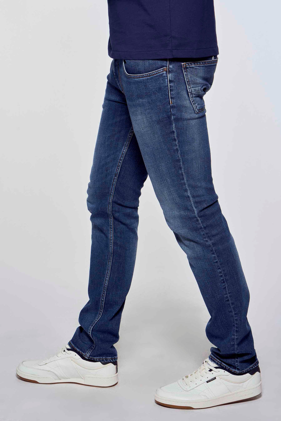 Slim jeans - mid blue denim