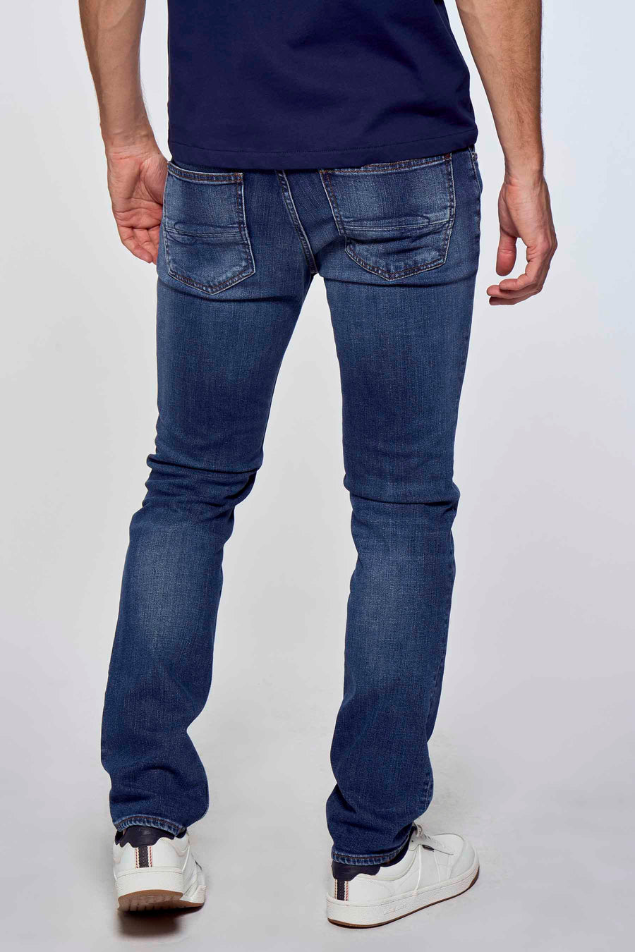 Slim jeans - mid blue denim