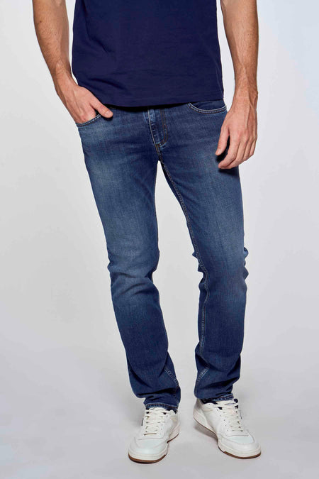 Slim jeans - mid blue denim
