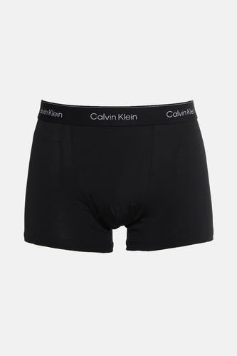 Zwarte slip van Calvin Klein met een elastische tailleband met merklogo.