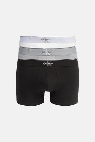 Boxershorts multicolores de Calvin Klein, en lot de blanc, gris et noir.