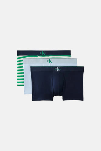 Meerkleurige boxershort van Calvin Klein, met een effen kleur en een gestreept patroon.
