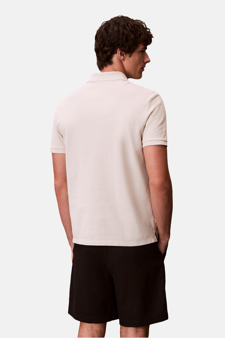 Polo met korte mouwen - ecru