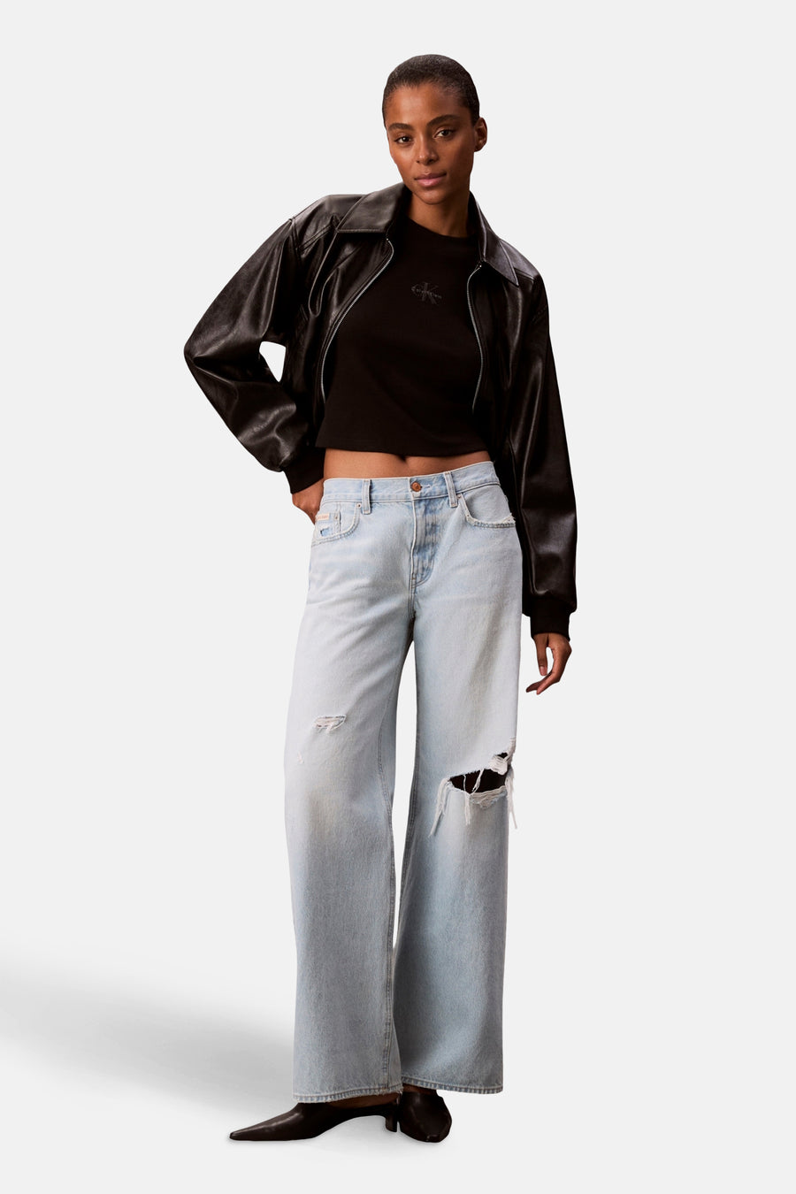 T-shirt met lange mouwen - zwart