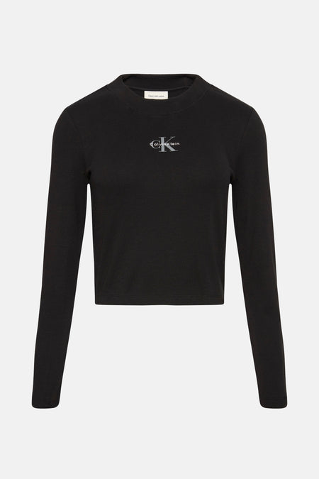 T-shirt met lange mouwen - zwart