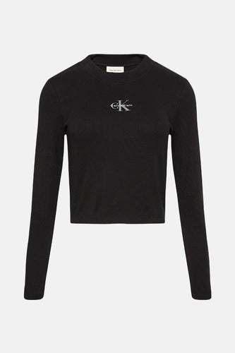 T-shirt met lange mouwen - zwart