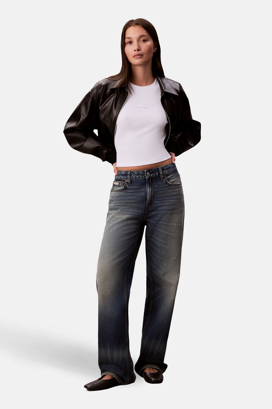 Top (lange mouwen) wit - Calvin Klein