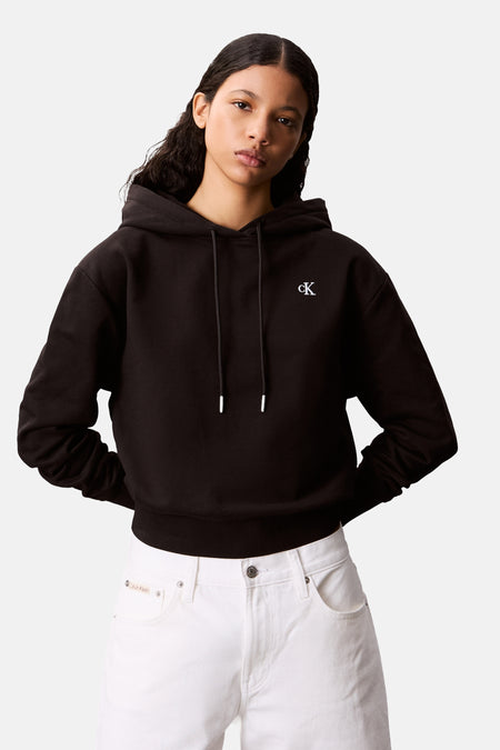 Sweater met kap - zwart