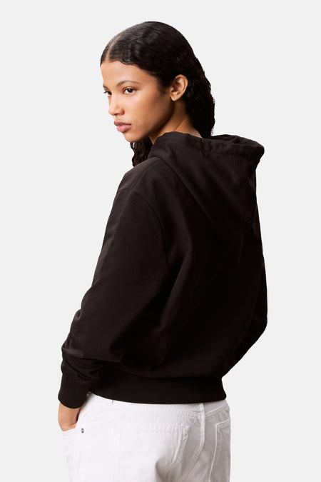 Sweater met kap - zwart