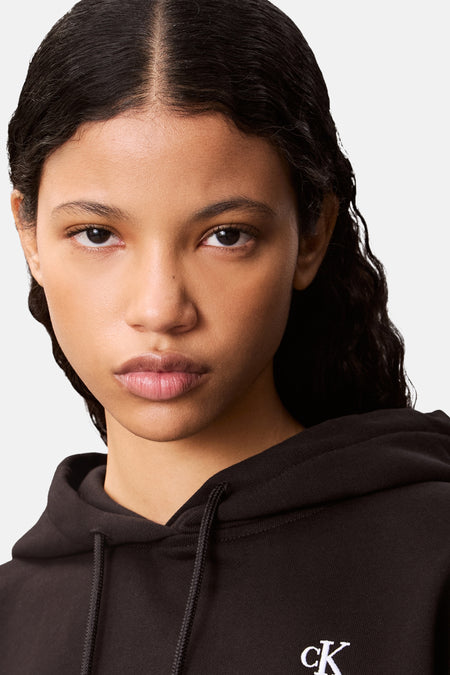 Sweater met kap - zwart