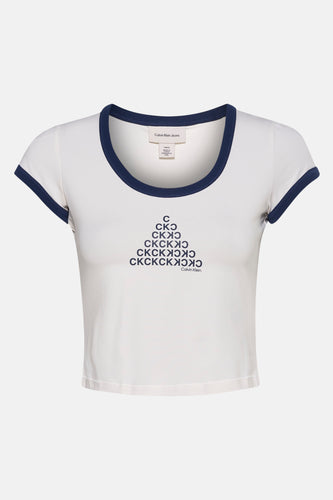 T-shirt à manches courtes - blanc - Calvin Klein