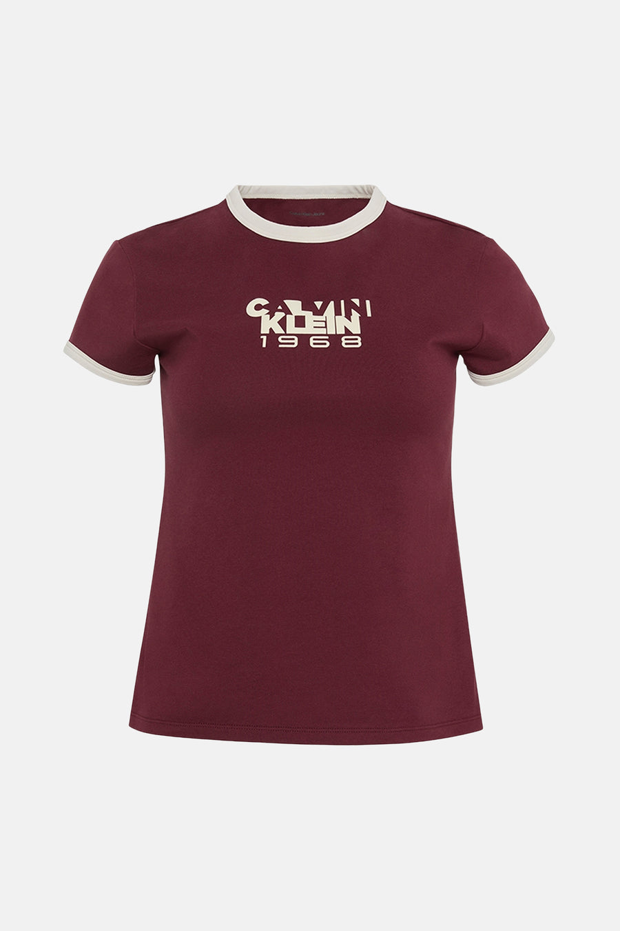 T-shirt met korte mouwen - Bordeaux - Calvin Klein