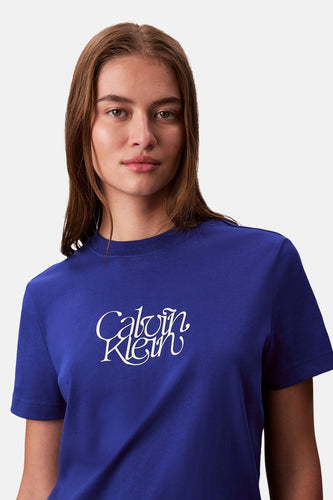 T-shirt met korte mouwen - blauw - Calvin Klein
