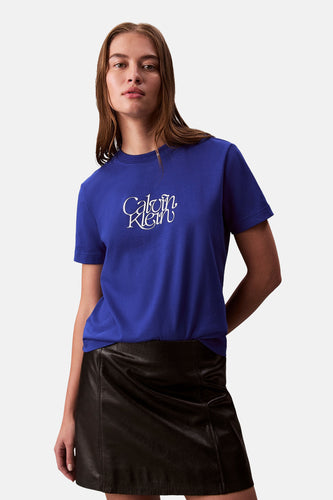 T-shirt met korte mouwen - blauw - Calvin Klein