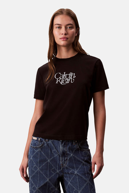 T-shirt (korte mouwen) zwart - Calvin Klein