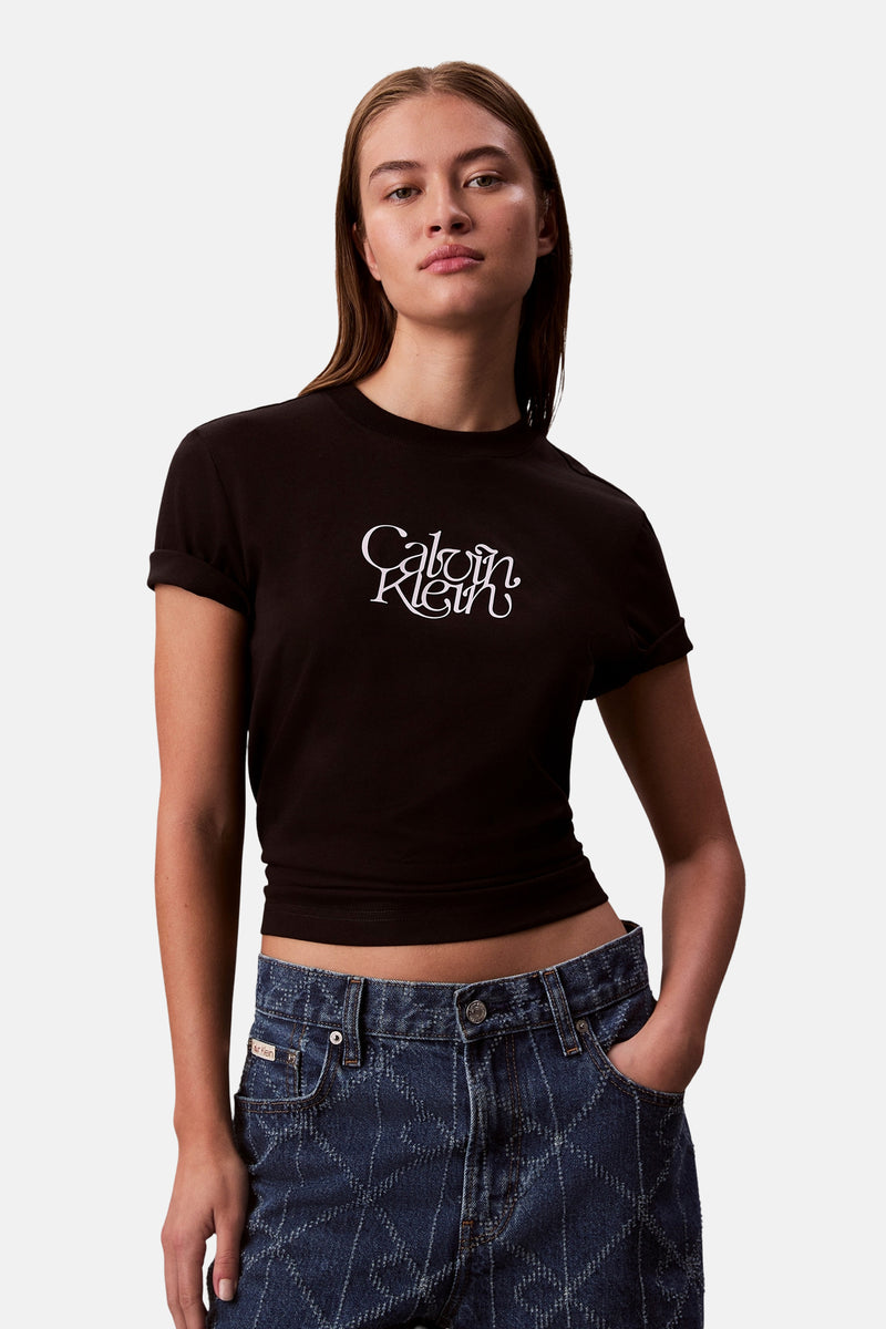 T-shirt (korte mouwen) zwart - Calvin Klein