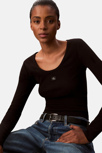 T-shirt à manches longues - noir - Calvin Klein
