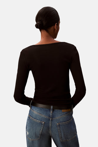 T-shirt à manches longues - noir - Calvin Klein