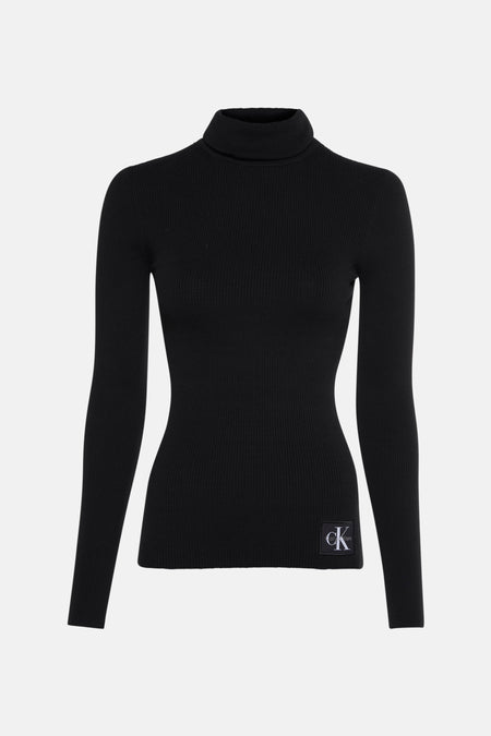Pull col roulé Noir - Calvin Klein