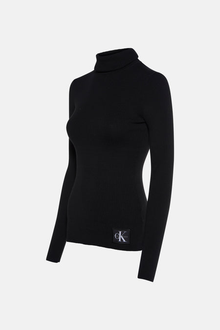 Pull col roulé Noir - Calvin Klein