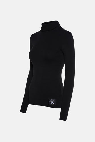 Pull à col roulé - noir - Calvin Klein