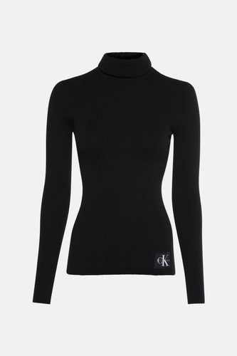 Pull à col roulé - noir - Calvin Klein