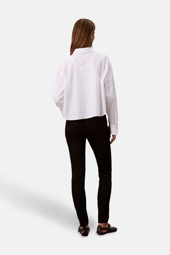 HIGH RISE SKINNY - black denim - Calvin Klein