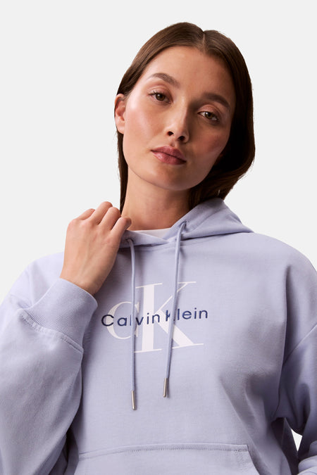 Sweater met kap blauw - Calvin Klein