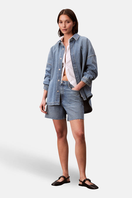 Jeanshemd - mid blue denim